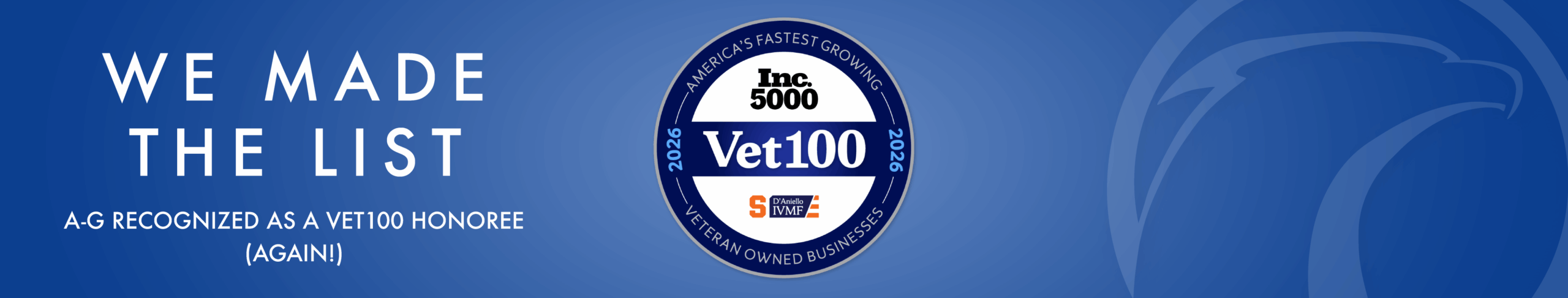 Vet100 list Banner