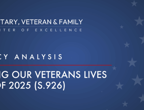 MVF COE | Policy Analysis: Saving Our Veterans Lives Act of 2025 (S.926)